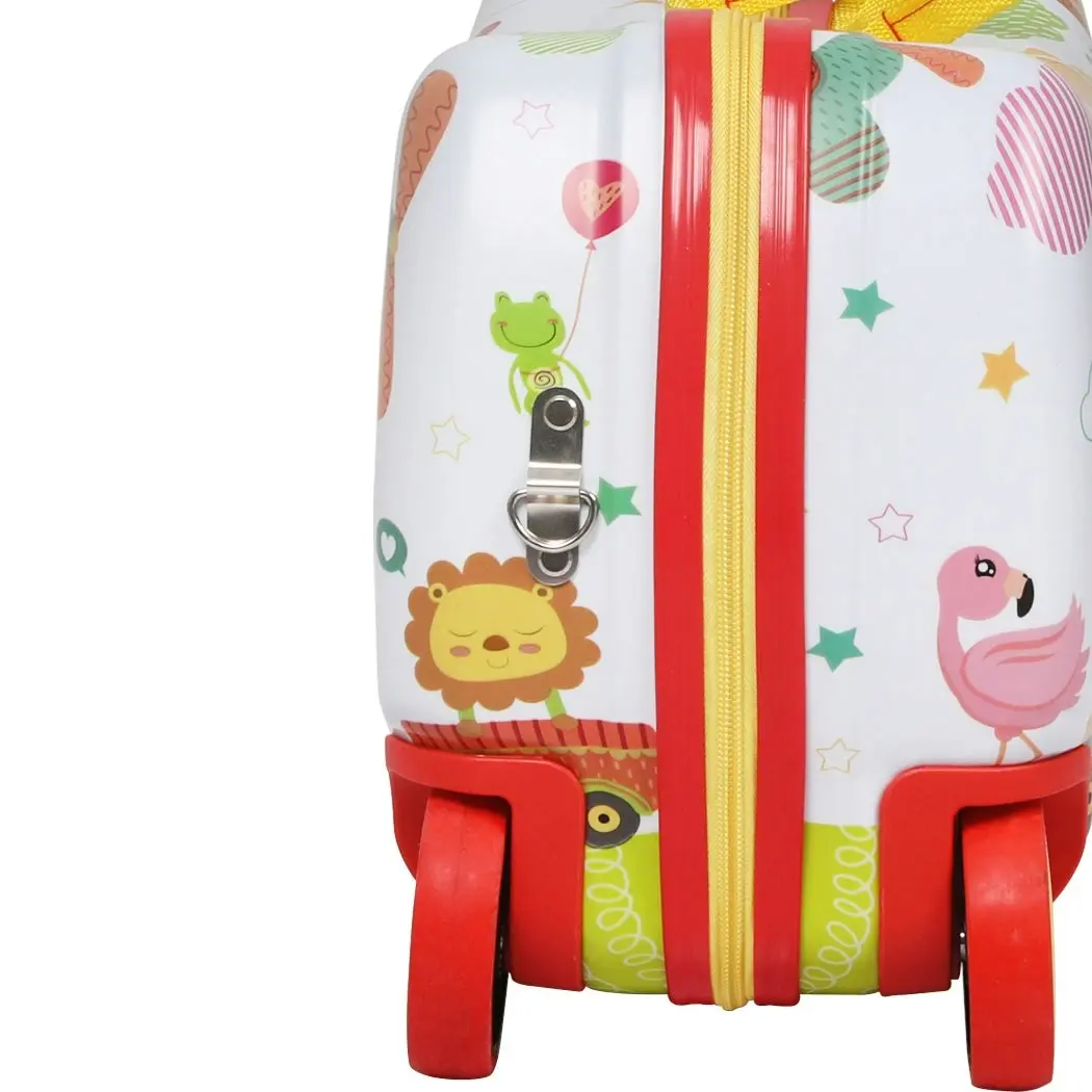 BoPeep Kids Ride On Suitcase Children Travel Luggage Carry Bag Trolley Zoo