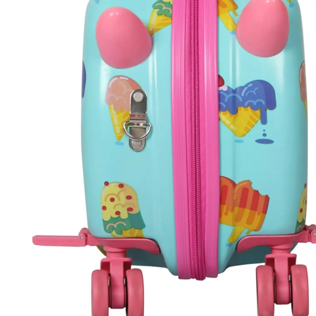 BoPeep Kids Ride On Suitcase Children Travel Luggage Carry Bag Trolley Ice Cream