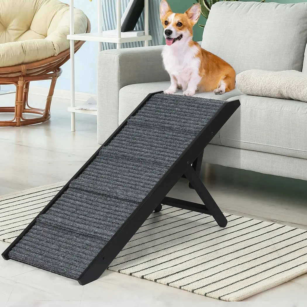 Pawz Dog Ramp Adjustable Height Stair For Bed Sofa Cat Dogs Folding Portable