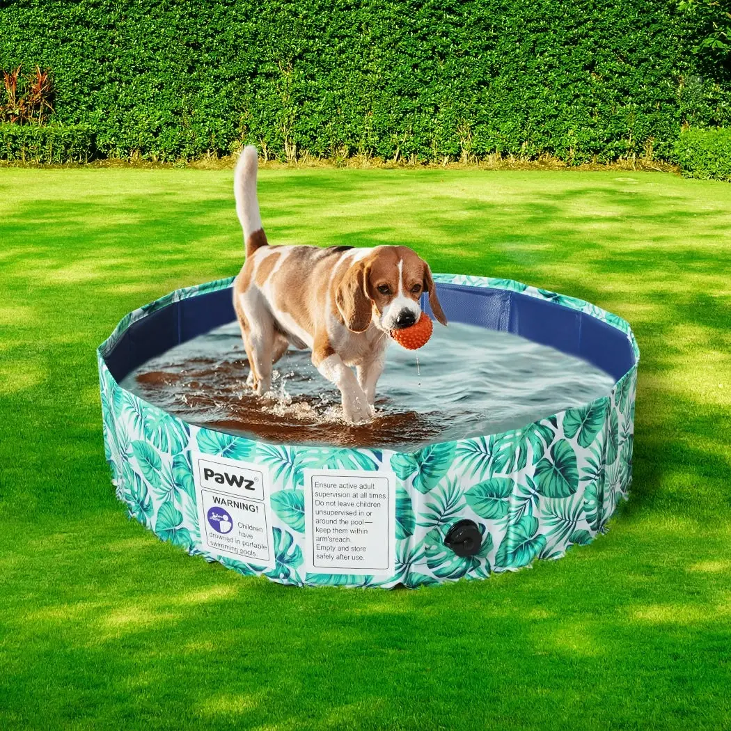 Pawz 100cm Pet Dog Swimming Pool Cat Portable BathTub Kid Shower Washing Folding