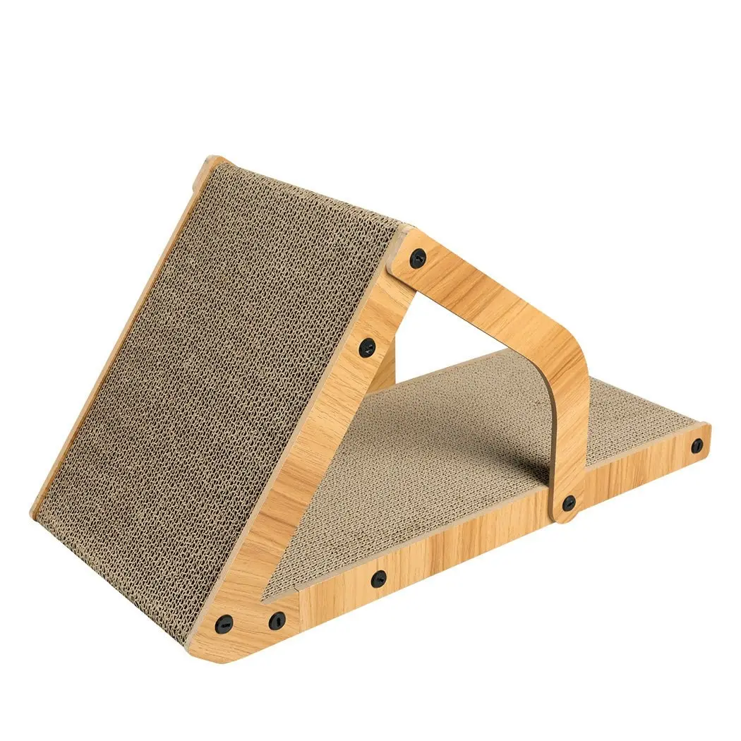 Pawz Cat Scratcher Scratching Board Corrugated Cardboard Scratch Bed Toy Pad Mat