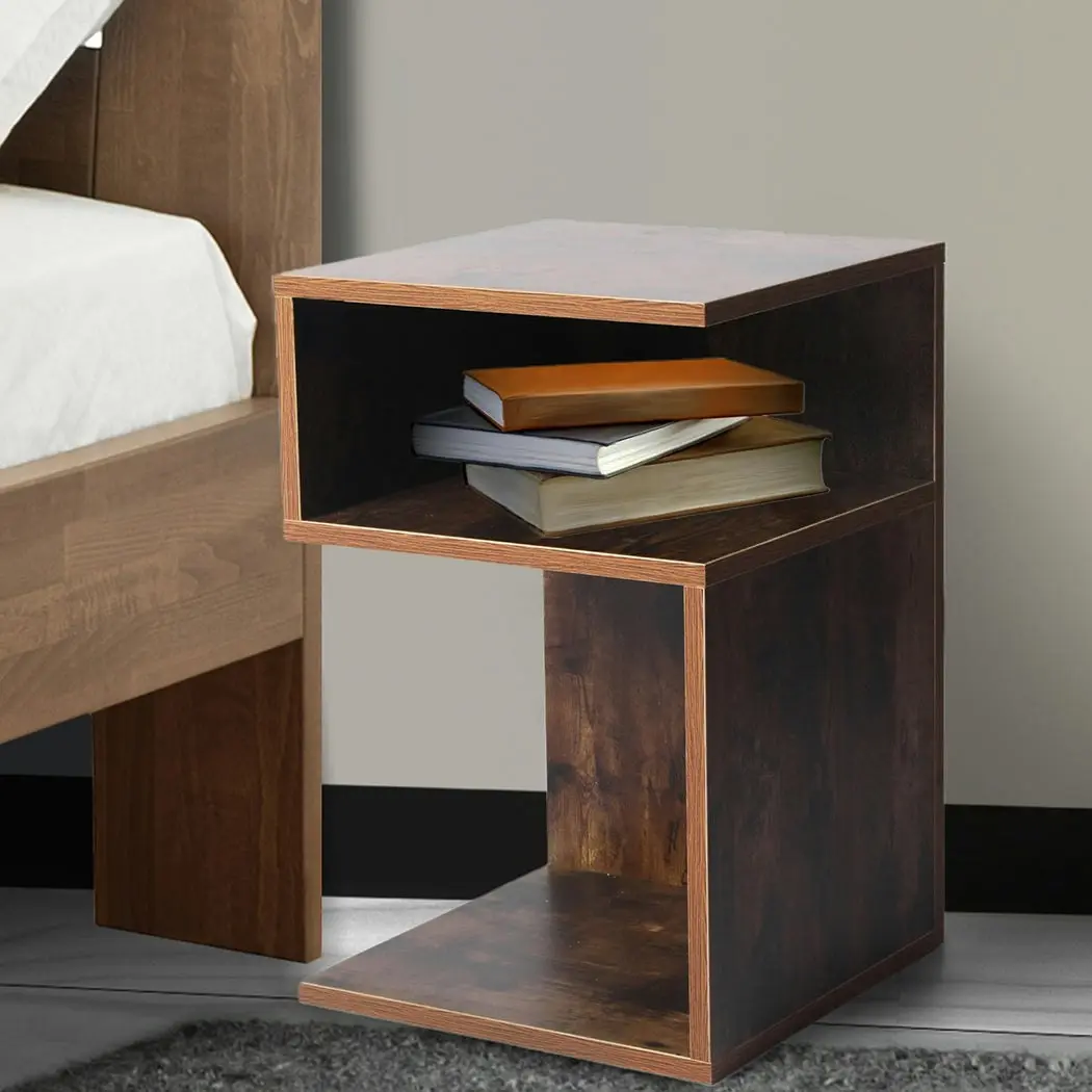 Levede 2x Bedside Tables Wood Side End Table Nightstand Storage Cabinet Bedroom