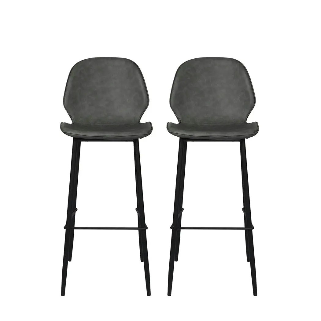 Levede 2x Bar Stool Barstools Counter Chair PU Padded Kitchen Pub Restaurant