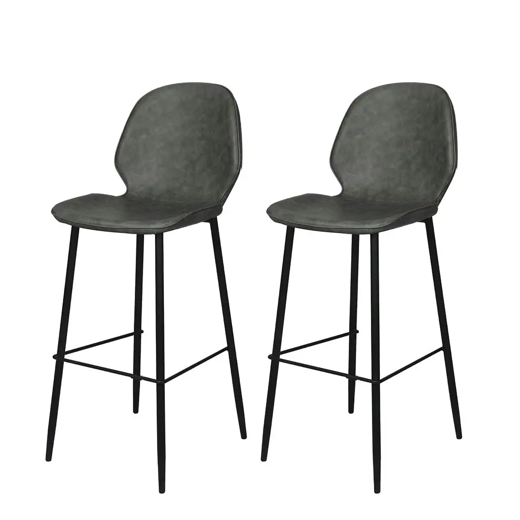 Levede 2x Bar Stool Barstools Counter Chair PU Padded Kitchen Pub Restaurant