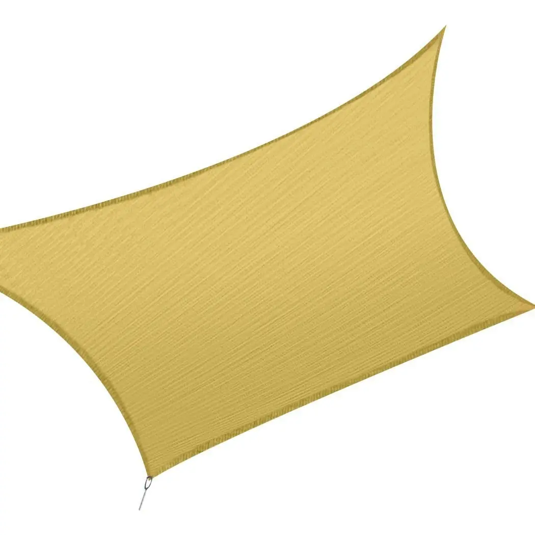 Mountview Sun Shade Sail Cloth Canopy Outdoor Awning Cover Rectangle Sand 5mx3M