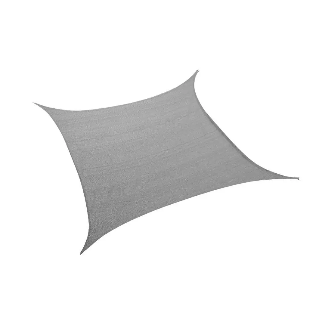 Mountview Sun Shade Sail Cloth Canopy Rectangle Outdoor Awning Cover Grey 3x3M