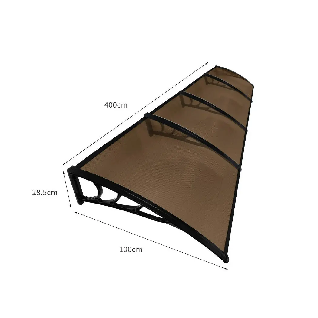 Mountview Window Door Awning Canopy Outdoor Patio Sun Shield Rain Cover 1MX4M