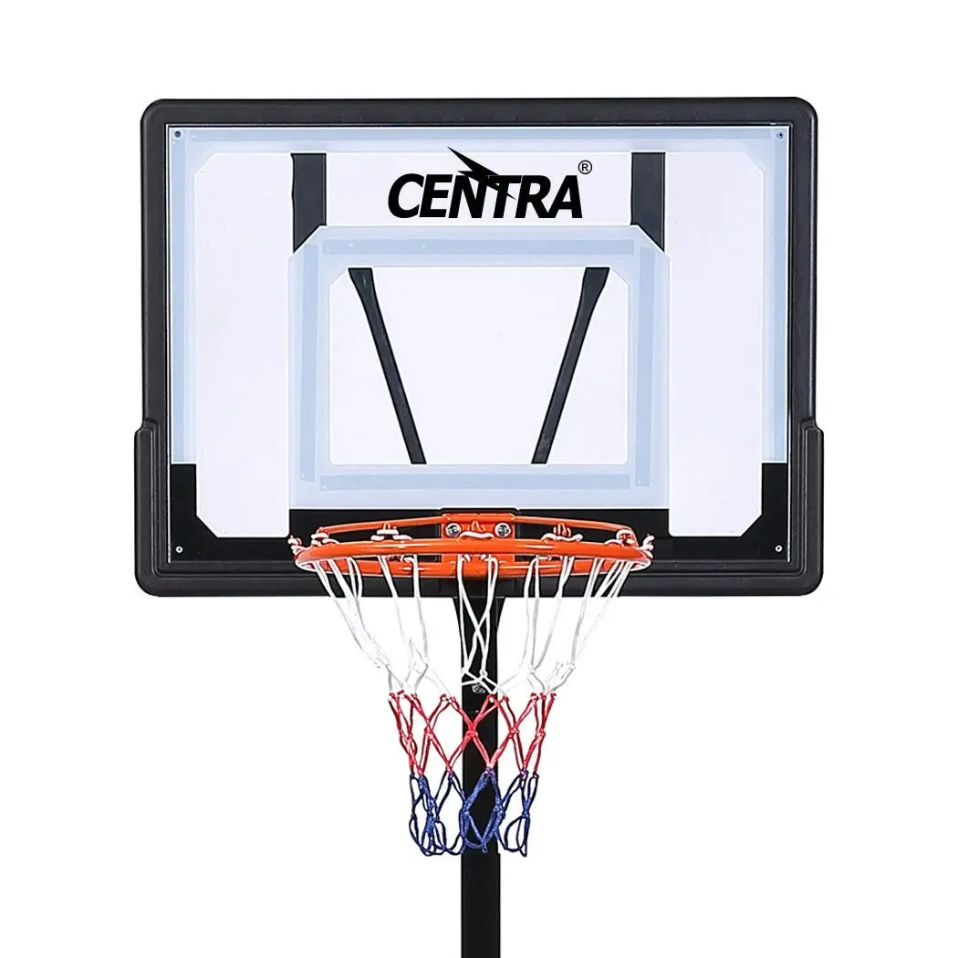 Centra Basketball Hoop Stand Kid Rim Ring System Large Backboard Net Adjustable