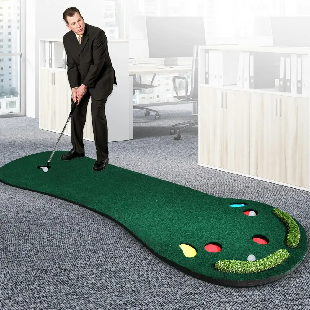 Centra Golf Practice Putting Mat Green 3M Roll Up Indoor Outdoor Training Mats