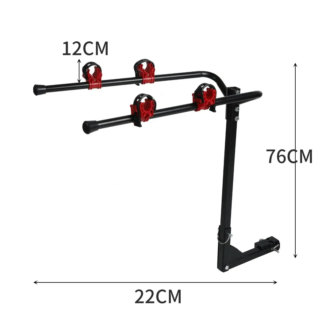 Monvelo Bike Rack Carrier 2 Rear Mount Bicycle Foldable Hitch Mount Heavy Duty