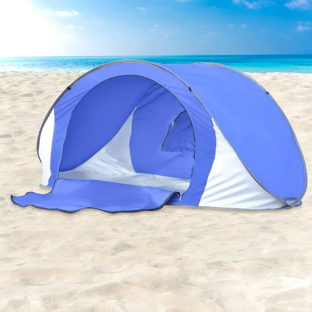 Mountview Pop Up Tent Beach Camping Tents 2-3 Person Hiking Portable Shelter Mat