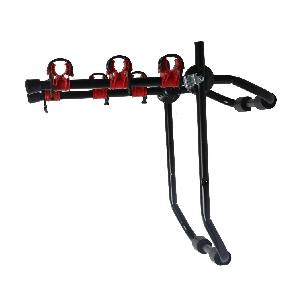 Monvelo Car Bike Rack 3 Bicycle Carrier 2'' Towbar Hitch Mount Steel Foldable