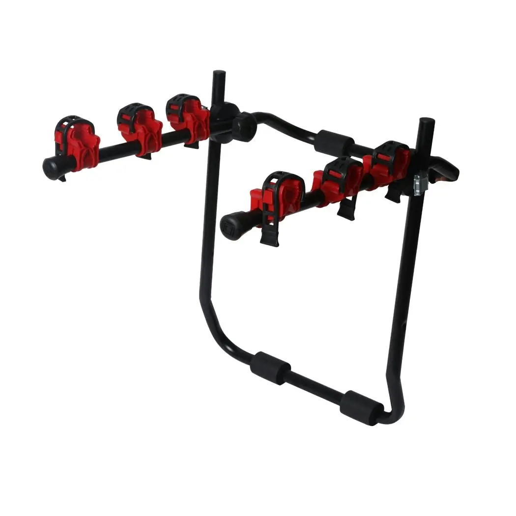 Monvelo Car Bike Rack 3 Bicycle Carrier 2'' Towbar Hitch Mount Steel Foldable