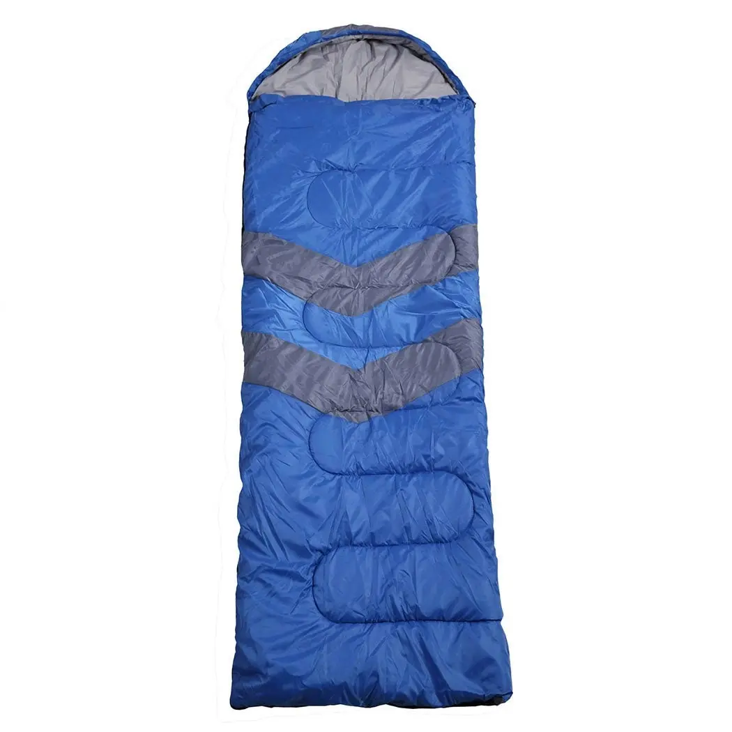 Mountview Single Sleeping Bag Bags Outdoor Camping Hiking Thermal -10℃ Tent Blue