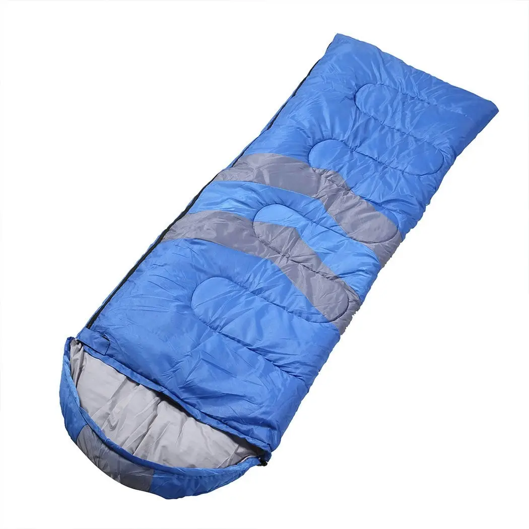 Mountview Single Sleeping Bag Bags Outdoor Camping Hiking Thermal -10℃ Tent Blue