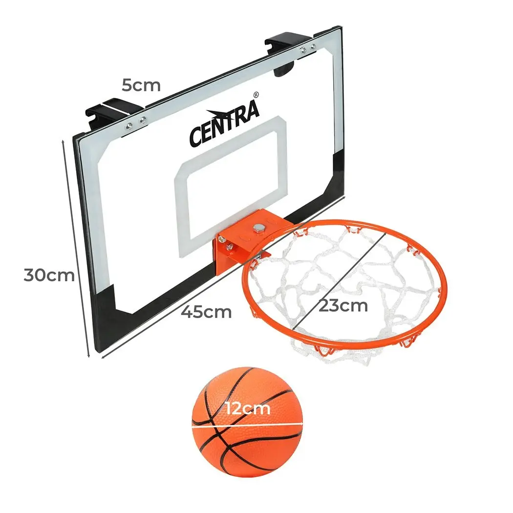 Centra Mini Basketball Hoop Kids Toy Children Door Mounted Indoor Hang Backboard