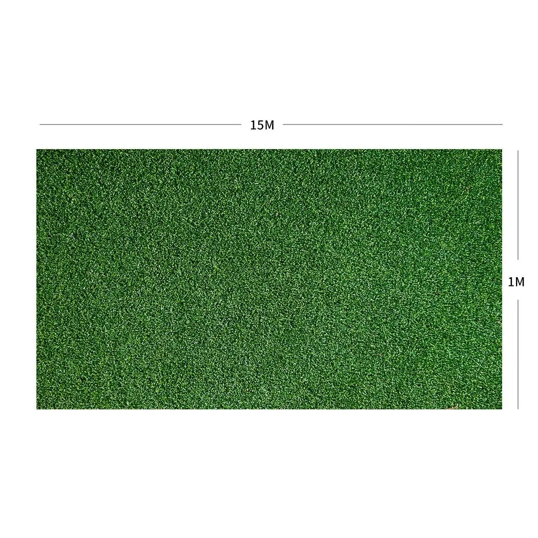 Marlow Artificial Grass Synthetic Turf Fake Plastic Plant 17mm 15SQM Lawn 1x15m