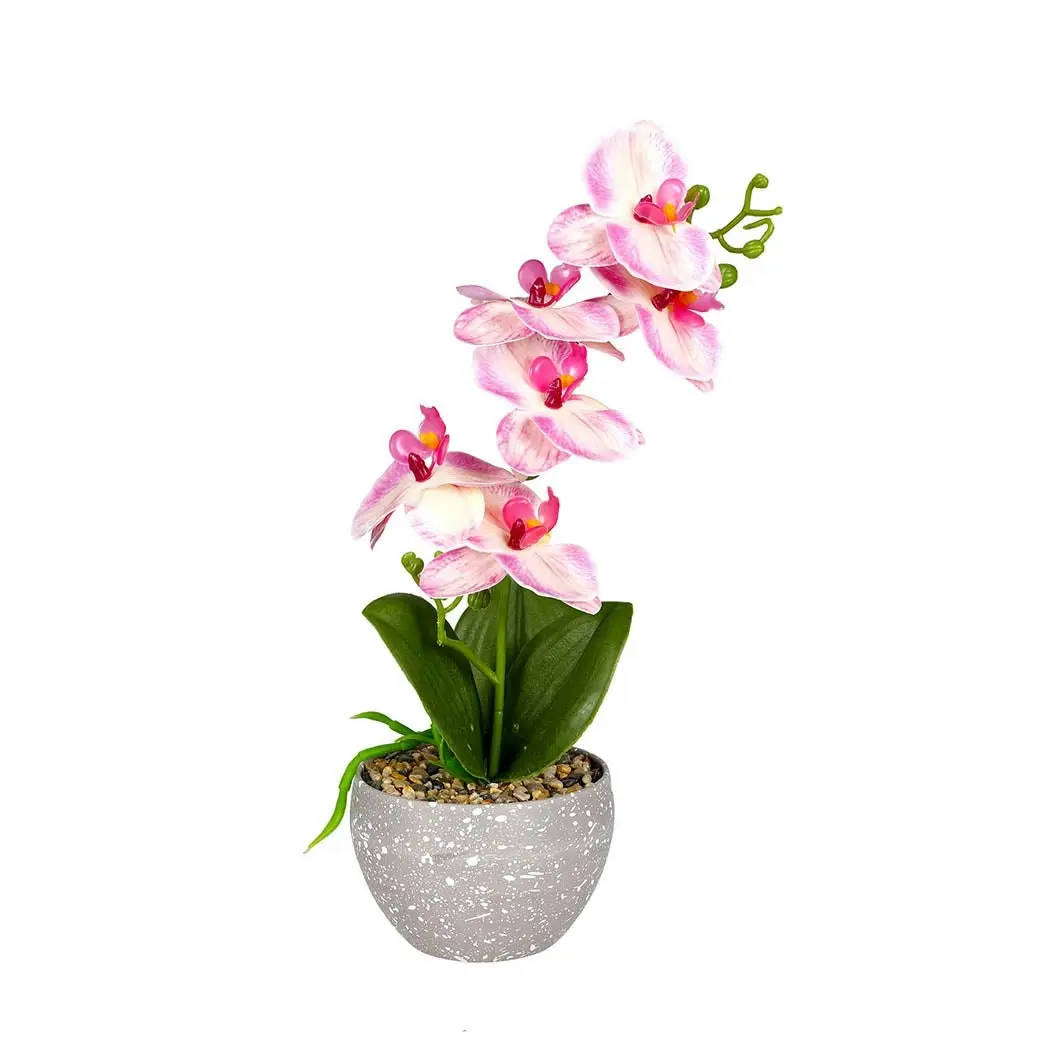 Lambu 6X Artificial Flowers Plant In pots Garden Indoor Outdoor Fake Home Decor