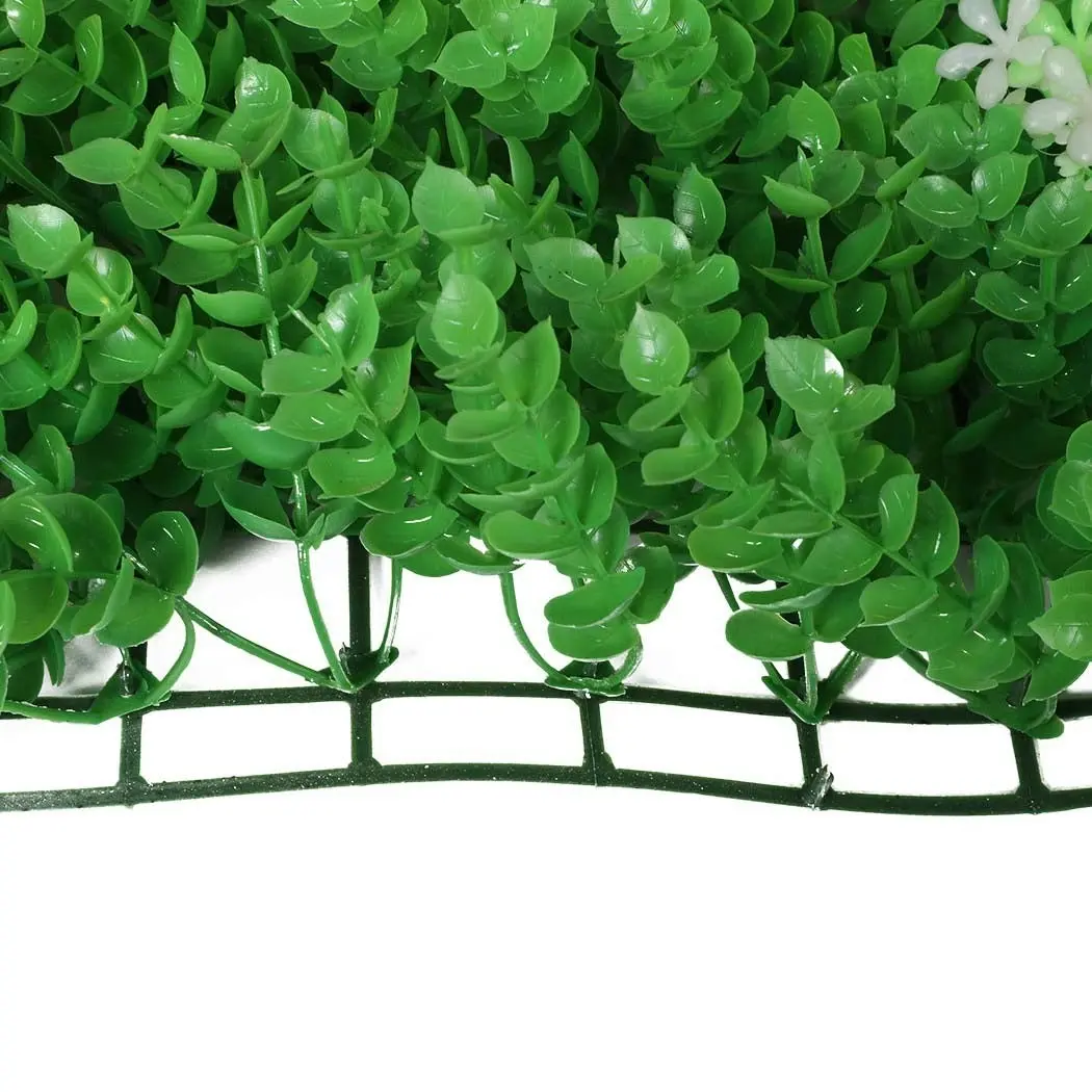 Marlow Artificial Grass Boxwood Hedge Fence Garden Green Wall Mat Outdoor x10