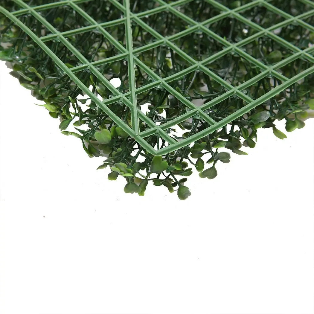 Marlow Artificial Hedge Grass Boxwood Garden Green Wall Mat Fence Outdoor x10