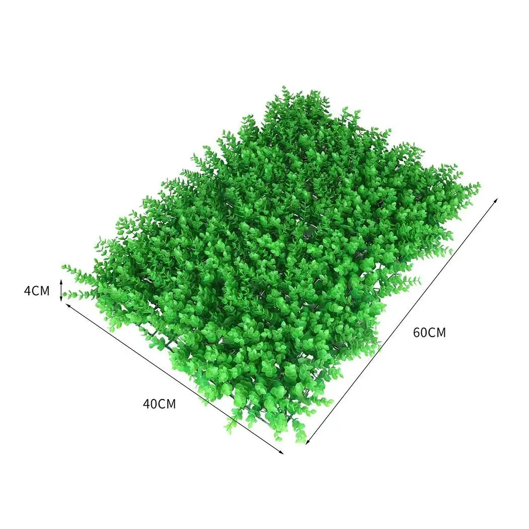 Marlow Artificial Hedge Grass Boxwood Garden Green Wall Mat Fence Outdoor x10