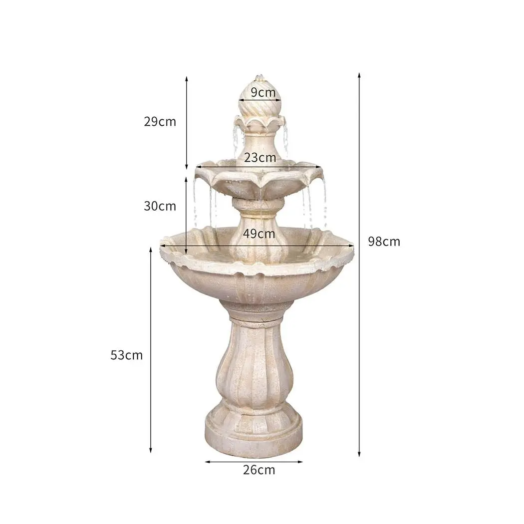 Lambu Electric Fountain Water Bird Bath Power Pump Kit Indoor Garden Outdoor