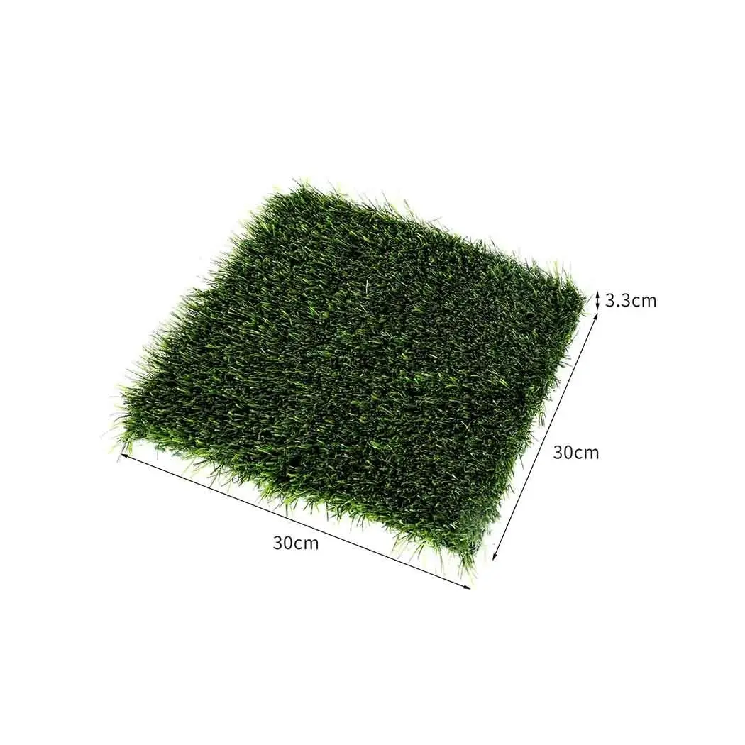 Marlow 10x Artificial Grass Floor Tile Garden Indoor Outdoor Lawn Home Decor