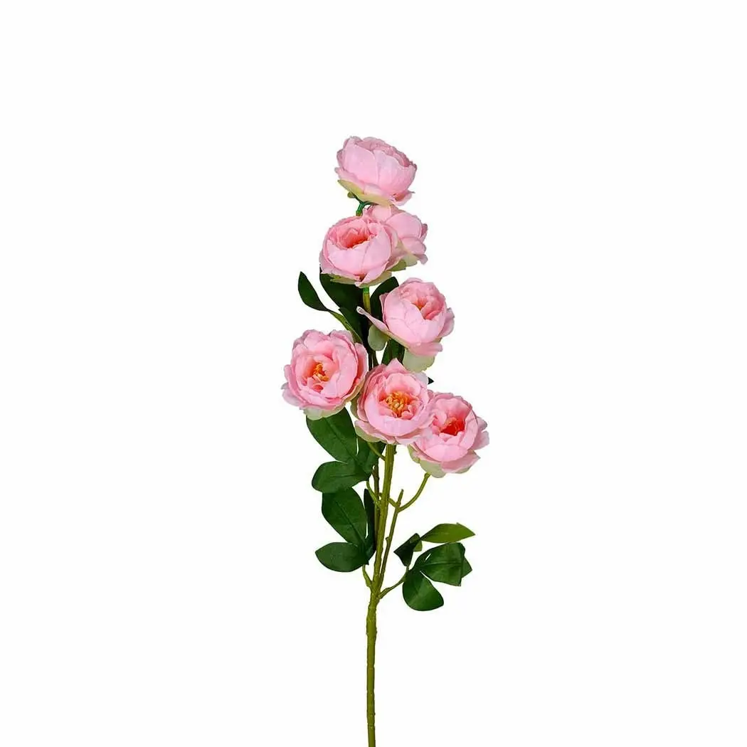 Lambu Artificial Flowers Silk Roses Bouquet Bunch Heads Garland Wedding Pink X6