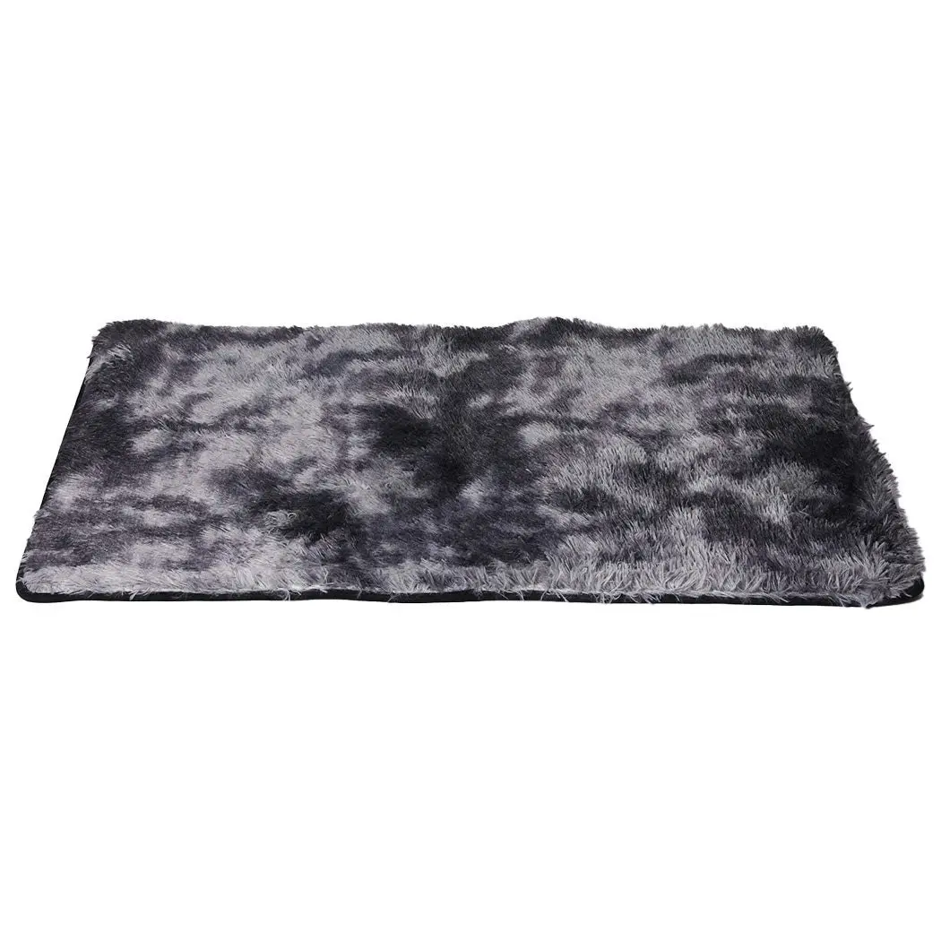 Marlow Floor Shaggy Rugs Soft Large Carpet Area Tie-dyed Midnight City 160x230cm