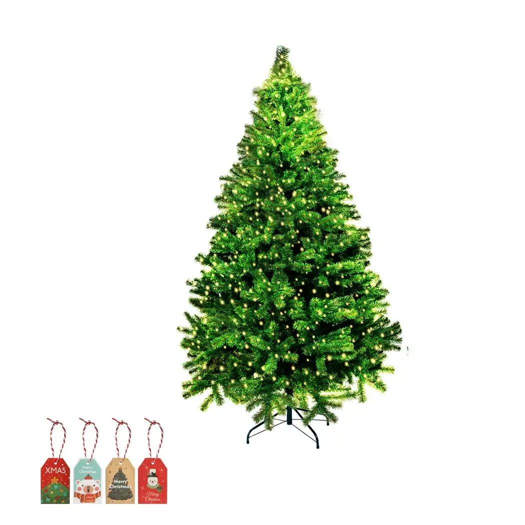 Santaco Christmas Tree 2.1M 7Ft LED Fairy Lights Xmas Home Garden Decorations