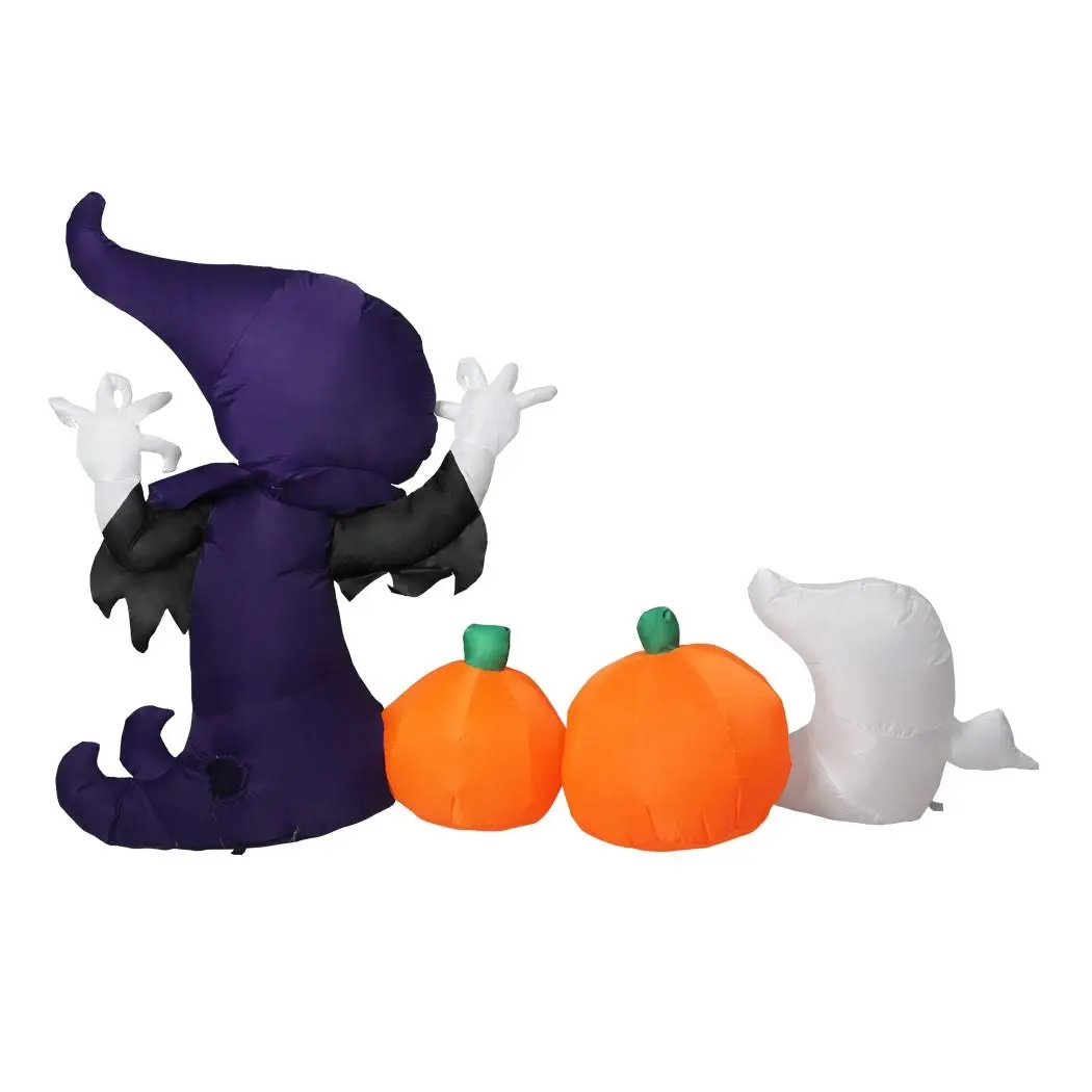 Emitto Halloween Inflatables LED Lights Ghost Chase Party Outdoor Yard Decor