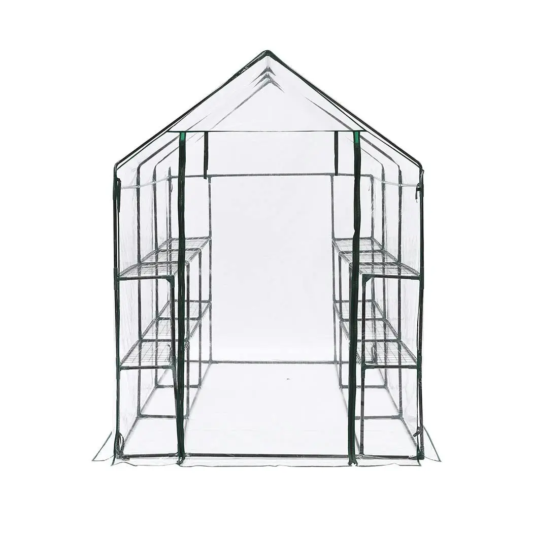 Levede Greenhouse Walk In 3 Tier Garden Shed PVC Cover Film Green House Tunnel