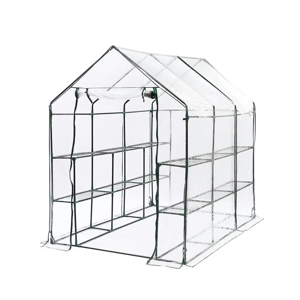 Levede Greenhouse Walk In 3 Tier Garden Shed PVC Cover Film Green House Tunnel