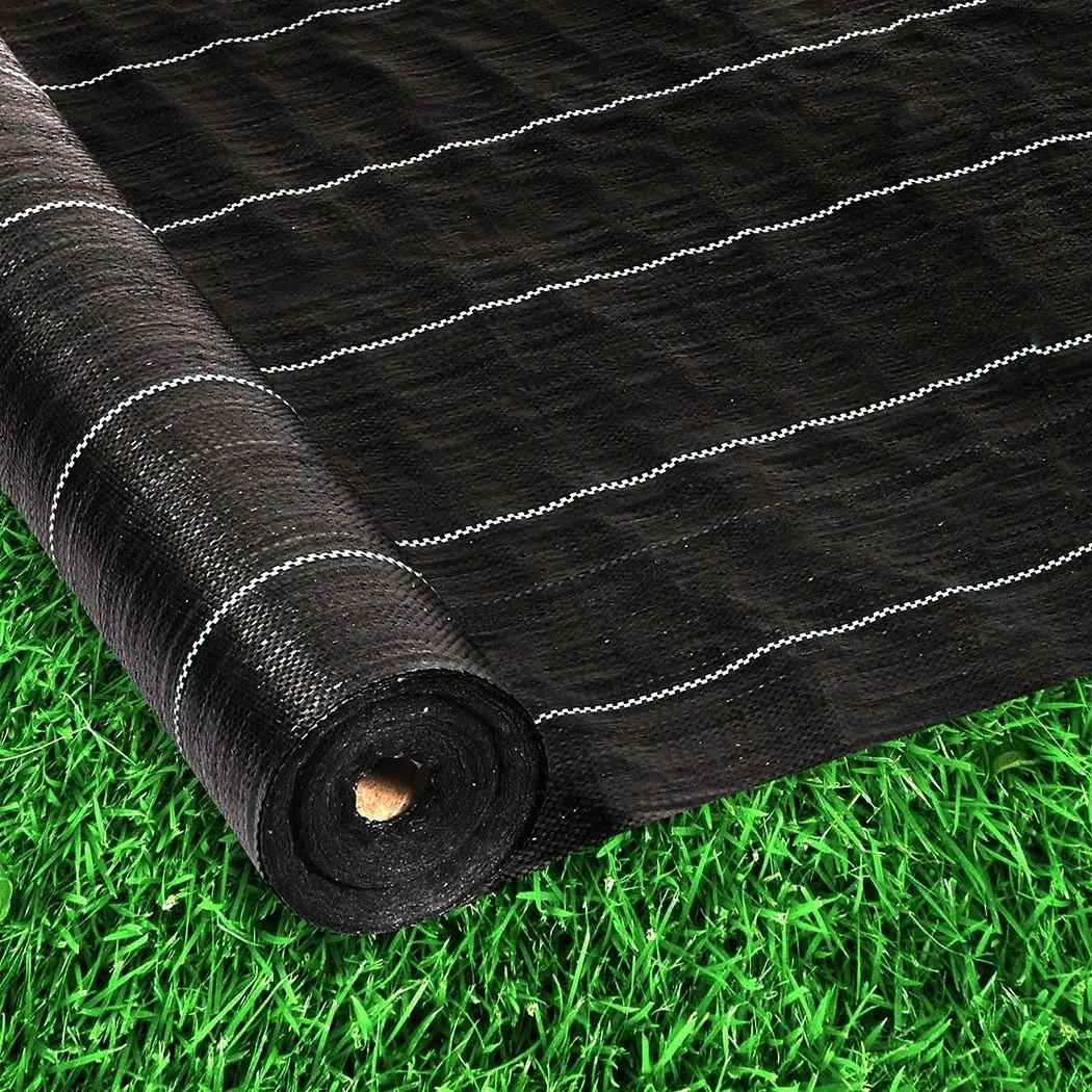 Lambu Weed Mat 0.915mx200m Plant Control Weedmat Pebbles Gravel Woven Fabric