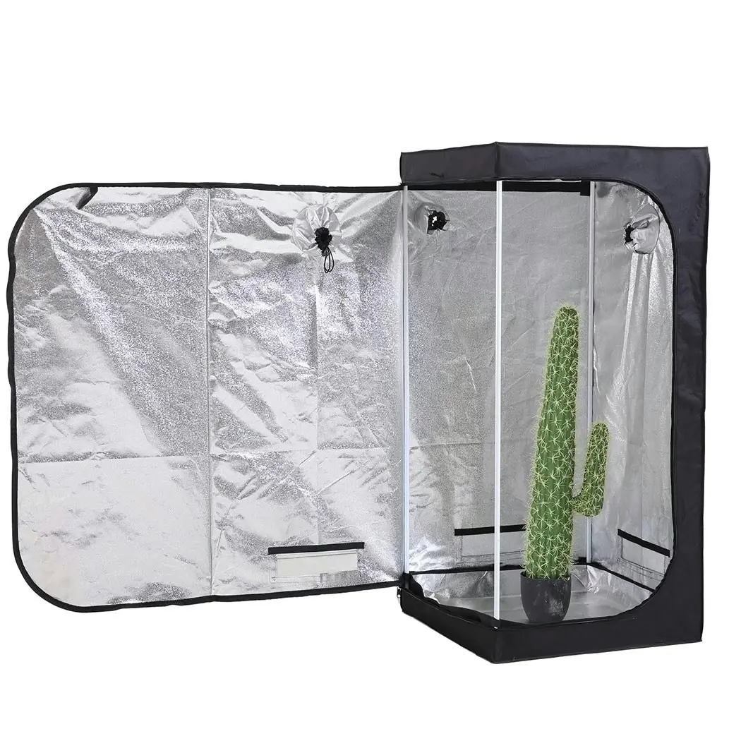 Traderight Group  Grow Tent Indoor System Hydroponics Room 600D Oxford Plant Aluminium 75x75x160cm