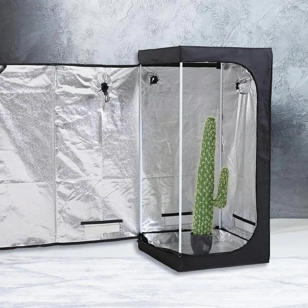 Traderight Group  Grow Tent Indoor System Hydroponics Room 600D Oxford Plant Aluminium 75x75x160cm