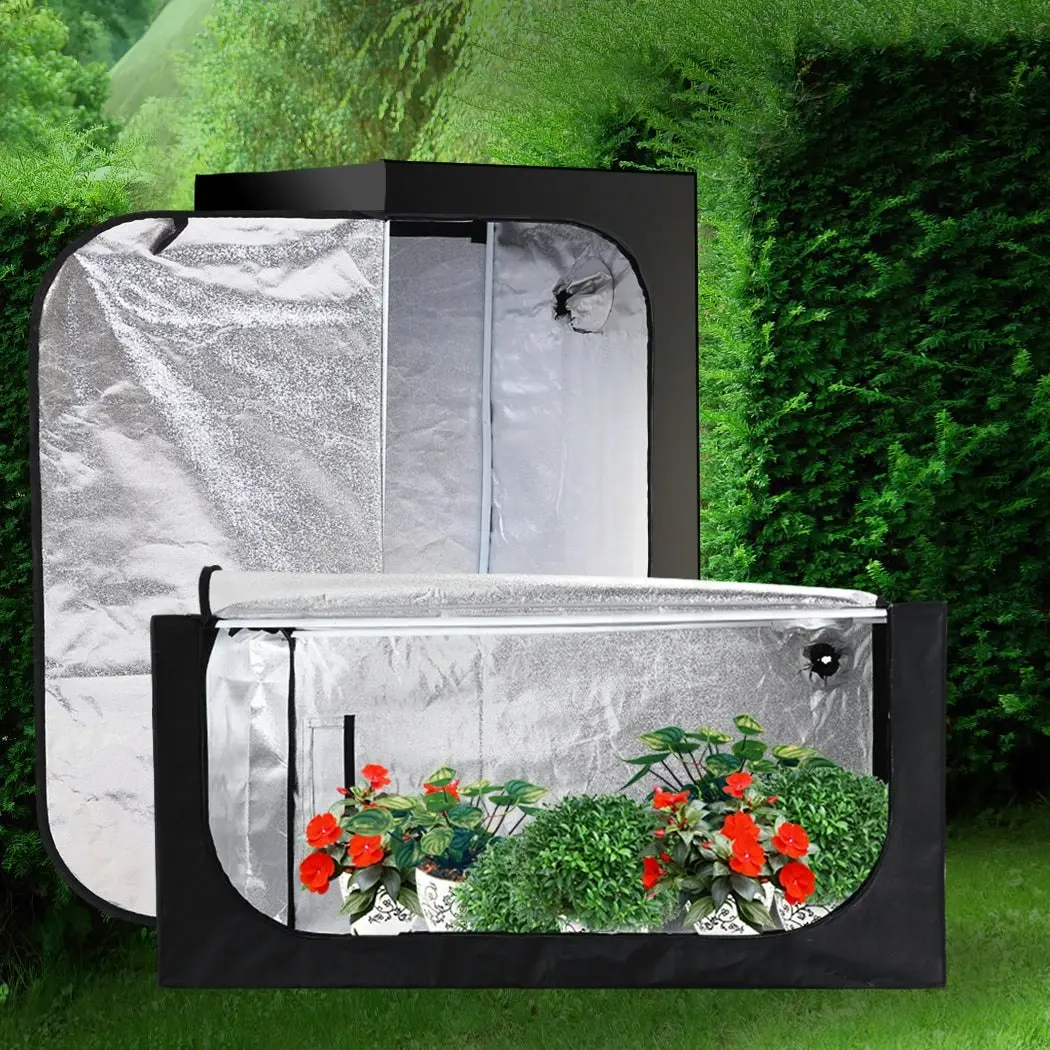 Traderight Group  Grow Tent Indoor System Hydroponics Room 600D Oxford Plant Aluminium 75x75x160cm