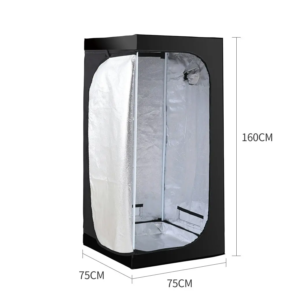 Traderight Group  Grow Tent Indoor System Hydroponics Room 600D Oxford Plant Aluminium 75x75x160cm