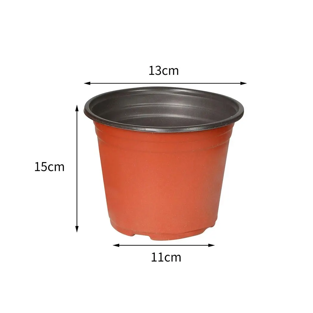 Lambu 100x Plastic Plant Pots Bulk Flowers Garden Seedings Growing Large Nursery