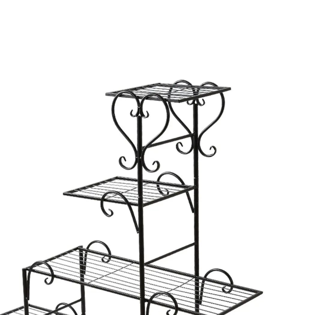 Levede Plant Stand Outdoor Indoor Metal Flower Pots Rack Corner Planter Shelf