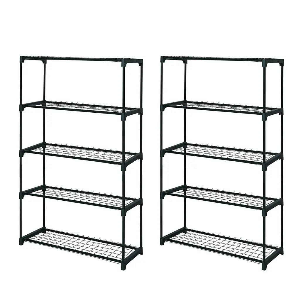 Levede 2x5 Tier Plant Shelve Garden Greenhouse Steel Storage Shelving Stand Rack