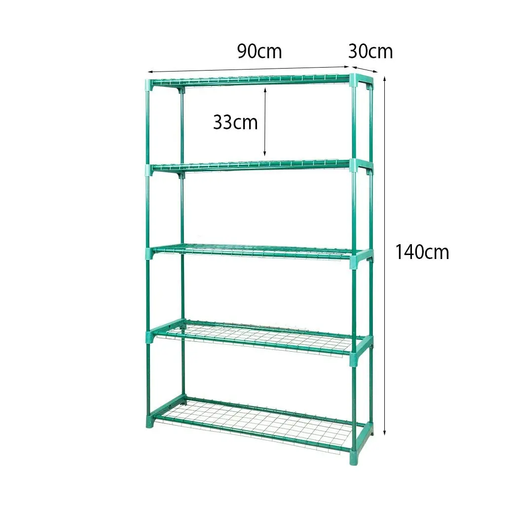 Levede 2x5 Tier Plant Shelve Garden Greenhouse Steel Storage Shelving Stand Rack