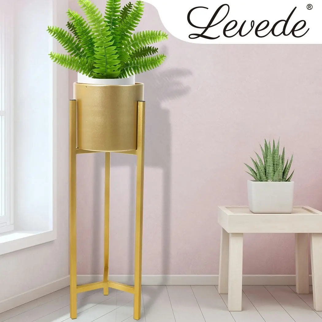 Levede Plant Stand Garden Planter Metal Flower Pot Rack Shelving Indoor Outdoor