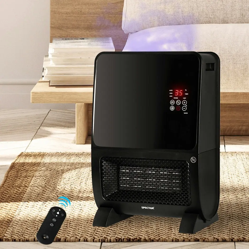 Spector Heater Humidifier 2 In 1 Portable Space Ceramic Fast Heating 2000W