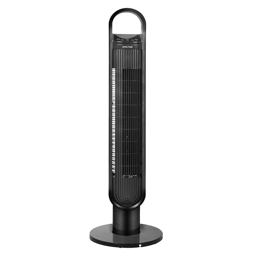 Spector Portable Bladeless Tower Fan 100cm Oscillating Remote Control LED Touch