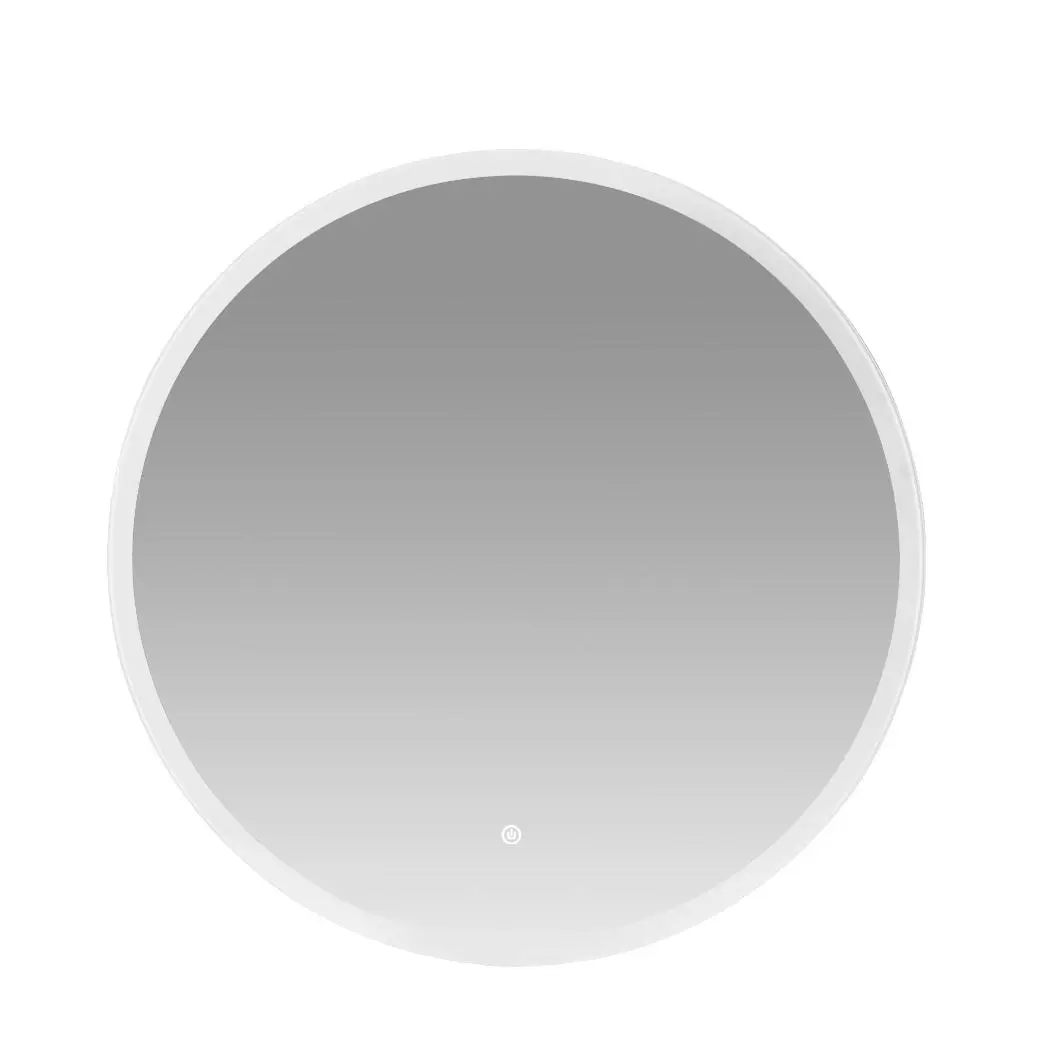 Emitto LED Wall Mirror Round Anti-fog Bathroom Mirrors Makeup Light Decor 80cm