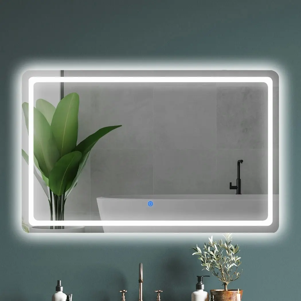 Emitto LED Wall Mirror Anti-fog Bathroom Mirrors Makeup Light 100x70cm