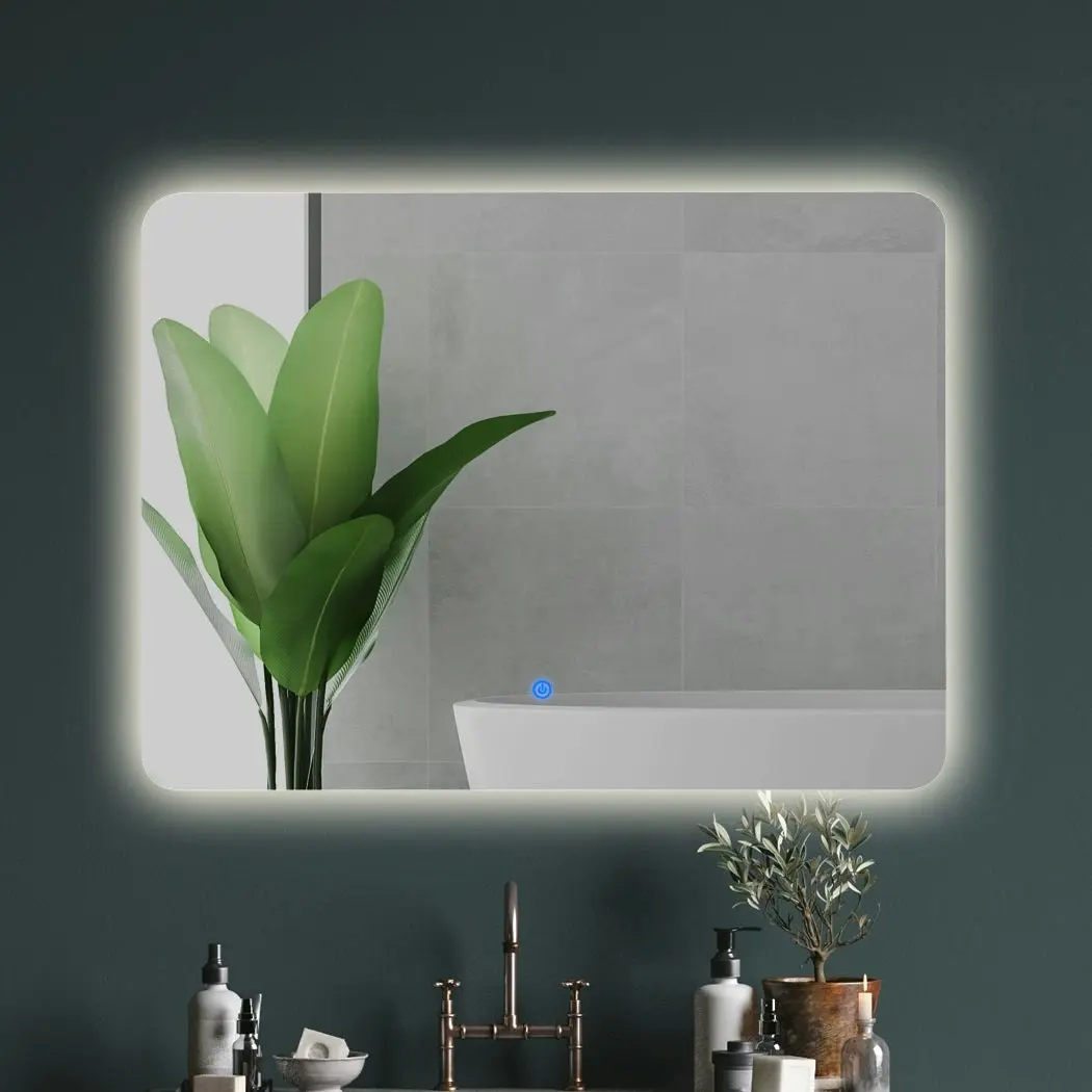 Emitto LED Wall Mirror Anti-fog Bathroom Mirrors Makeup Light 80x60cm