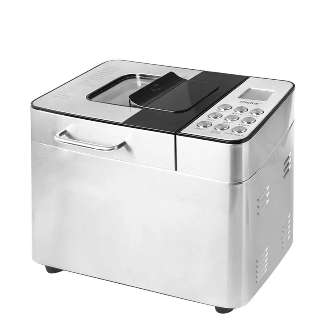 Spector Bread Maker Machine Stainless Steel Automatic Dispenser Knead 18 Program