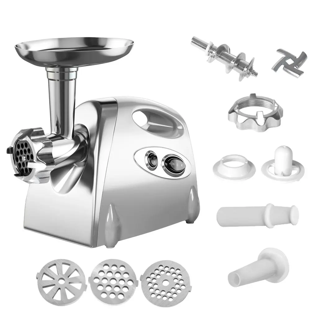 800W Electric Meat Grinder Mincer Sausage Filler Kibbe Maker Kitchen Tool Black